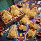 Yexiya 60 Pack Golden Indian Return Gift Boxes for Diwali Pooja, Classic - Image 4