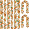 CQURE 8 Pack Fall Leaf Garland, Total 47.2 Ft Artificial Fall Maple Leaves Autumn Vines Garland Thanksgiving Decor for Home Fireplace Party by CQURE