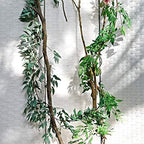FiveSeasonStuff Artificial Natural Green Willow Garlands, Bendable Greenery Vine Leaves for Wedding Home Decoration (2 pcs, 11.8 feet) - Image 5