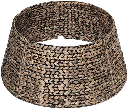CENBOSS Rattan Christmas Tree Collar, Black Wash, 24 inch by CENBOSS