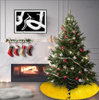 Sophia-Art Christmas Tree Skirt, Luxury Velvet Plush Skirt, Xmas Decoration Holiday Party Décor, Soft Velvet Home Décor Merry Christmas Party Christmas Tree Decorations (Lime Yellow,56 Inch) - Image 2