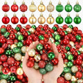 Shappy 216 Pcs Mini Christmas Ball Ornament 1.18 Inch,Red, Green, Gold by Shappy