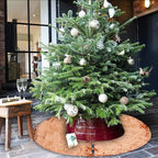 Sophia-Art Christmas Tree Skirt, Luxury Velvet Plush Skirt, Xmas Decoration Holiday Party Décor, Soft Velvet Home Décor Merry Christmas Party Christmas Tree Decorations (Terracotta,36 Inch) - Image 3