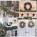 60 Pcs Pine Cones for Christmas Tree 1.38 x 5.1 Inch Frosted Snow Pine Cones Ornaments with Wired Pick for Crafts Holiday Wreath Garland Party Decorations - Image 6