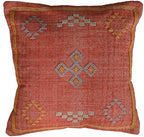 Indian Cotton Cushion Cover Sabra Kilim Pillow Cover Designer Decorative Sofa 18x18 Inche Handwoven Cushion Case for Farmhouse Home Decor Spring Decorative Pillow (Pattern 20) by Unknown