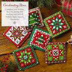 Bucilla Felt Applique 18" Stocking Making Kit, Snowman's Quilted Delight, Perfect for DIY Arts and Crafts - Image 5