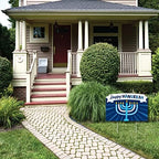 Big Dot of Happiness Hanukkah Menorah - Chanukah Holiday Party Yard Sign Lawn Decorations - Happy Hanukkah Party Yardy Sign - Image 3
