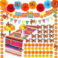 87 Pcs Dia De Los Muertos Decorations Day of The Dead Decor Set for Diwali Party Ofrenda Altar Decor by Unknown