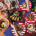 Gatherfun American Flag Patriotic Party Supplies Disposable Napkins and Paper Plates for Veterans Day Election Day 4th of July Independence Day Decorations, Serve 50 - Image 4