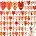 Chunful 60 Pcs Fall Bandanas Bulk for Large Dogs ​Thanksgiving Autumn by Chunful