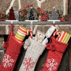 Hicarer 4 Pack Christmas Tree Stocking Holders for Fireplace Mantel - Image 5