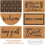 Hey Y'all Door Mat 48x24 Inch, Large Welcome Mat, Southern Coir Doormat - Image 4