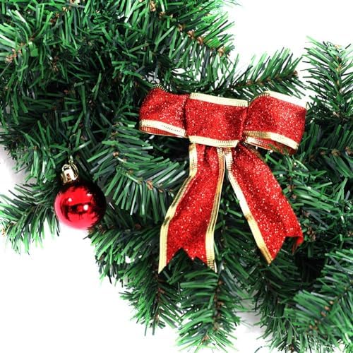 Outroad 9 ft Christmas Garland Soft Greenery Twist Wreath Artificial Ivy Non-Lit Green Garland, for Holiday Season Outdoor Indoor Party Decorations (5 Pack) - Image 3