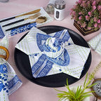 FINGERCRAFT Cloth Napkins Set of 12 Cotton Linen, 20x20 Inch, Mesh Banquet - Image 5