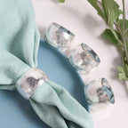 Set of 100 Napkin Rings Metal Silver Circular Napkin Ring, Napkin Rings Bulk Dinner Banquet Serviette Decor, Dining Table Setting for Thanksgiving Christmas Halloween Holiday Wedding Party - Image 5