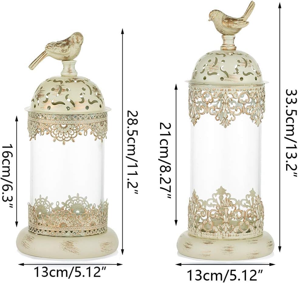 Candlestick Candle Barrels Moroccan Style Retro Lanterns Projection Lights Hollowed-Out Decorations Home Ramadan Hanging Outdoor Indoor Courtyard Porch Festival Weddings - Image 2