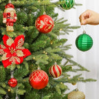 SHareconn 135Pcs Christmas Tree Ornaments Set, Christmas Tree Decorations - Image 6