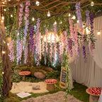 Bucherry Jungle Theme Decoration Set, Purple and Pink, Wisteria, 45 Pcs by Bucherry