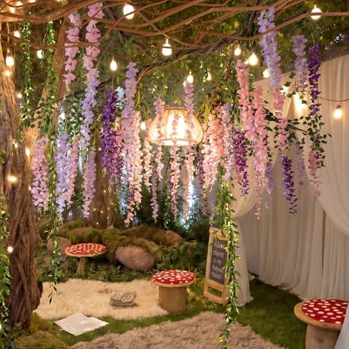 Bucherry Jungle Theme Decoration Set, Purple and Pink, Wisteria, 45 Pcs by Bucherry