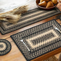 Homespice Manchester Jute Braided Table Runner, Rect 8x28 Set of 2 by Homespice