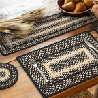 Homespice Manchester Jute Braided Table Runner, Rect 8x28 Set of 2 by Homespice