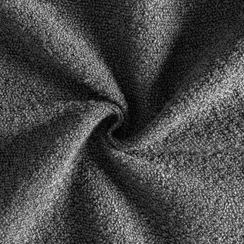 MIULEE 20x20 Decorative Boucle Couch Pillow Covers Charcoal - Image 6