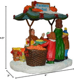 St. Nicholas Square Multicolored Resin Tabletop Farmers Market Decorative Sculpture, Market Stand - Image 3