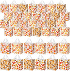 Wesnoy 48 Pcs Fall Gift Bag Bulk Maple Leaves Pumpkin Tote Bag with Handles by Wesnoy