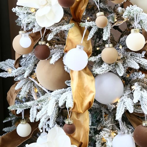 Sea Team 16-Pack Flocked Velvet Christmas Ball Ornaments, Baking Time - Image 6