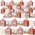 Wesnoy 48 Pcs Large Christmas Gingerbread Man Gift Bags Bulk with Handles by Wesnoy