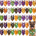 Abbylike 50 Pcs Halloween Dog Bandanas Bulk Cute Dog Paw Prints Pattern by Abbylike