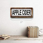 Homebody Accents Apple Cider Framed Metal Sign, Fall Kitchen Decor - Image 2