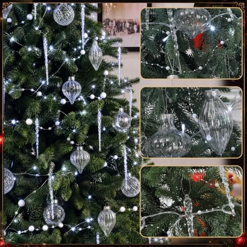 Retisee Crystal Christmas Tree Decor Acrylic Garland, Clear, Ball - Image 6