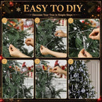 Retisee Crystal Christmas Tree Decor Acrylic Garland, Clear, Ball - Image 5