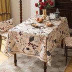 ISAENNE Designer French Rectangular Classic Tablecloth,87"x55" - Image 4