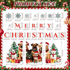 Christmas Garage Door Decorations Magnets Merry Christmas Dogs Garage Door Magnet Stickers with Cute Dogs Snowflake Fridge Stickers Decals for Xmas Party Winter Holiday Metal Door Car Refrigerator - Image 5