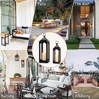 Modern Farmhouse Lantern Decor Metal Decorative Hanging Candle Lanterns - Image 7