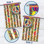 FLAGWIX Peace Hippie Flag - Decorative Home Garden Flag, 30x40 - Image 4