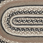 VHC Brands Sawyer Mill Charcoal Farmhouse Jute Oval Table Runner 13x37 - Image 3