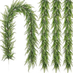 Yinder 4 Pack 6ft Boston Fern Garland, Artificial Hanging Greenery Vines by Yinder