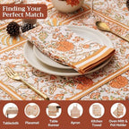 Maison d' Hermine Cloth Napkins Set of 4 Reusable 100% Cotton (20" x 20") - Image 4