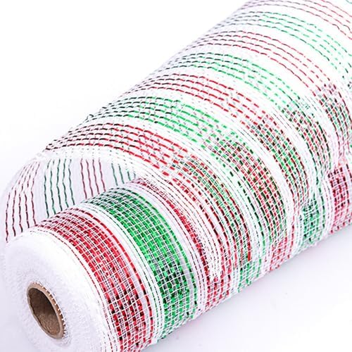 5 Rolls Christmas Deco Mesh Ribbon for Wreaths Crafts Supplies - Image 5