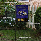 WinCraft Ravens Welcome to Our Home Garden Flag and Flagpole Mount - Image 3