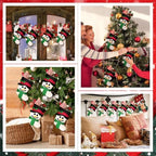 Geyoga 48 Pcs Black White Mini Christmas Stockings, Snowman Stockings Bulk - Image 5