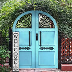 64x8 Inch Rustic Farmhouse Style Vertical Welcome Sign for Front Porch - Wood Plank Set, Heartfelt "Welcome to Our Home" Message, Fits Indoor & Outdoor Spaces - Image 6