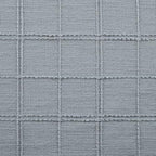 ZeeMart Linen Checked Farmhouse Placemats Set of 6, Chambray 13x19in - Image 4