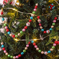 Sureio 6.74ft Vintage Glass Bead Garland for Christmas Tree 90s Xmas Decor by Sureio