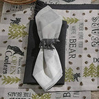 Park Designs Black Bear Napkin Ring Set of 4, Metal - Image 2