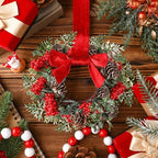 Dingion 6 Pcs 6" Norfolk Christmas Mini Cabinet Wreaths for Kitchen - Image 4