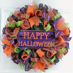 5 Rolls Halloween Deco Mesh Ribbon for Wreaths Crafts Supplies - Image 2
